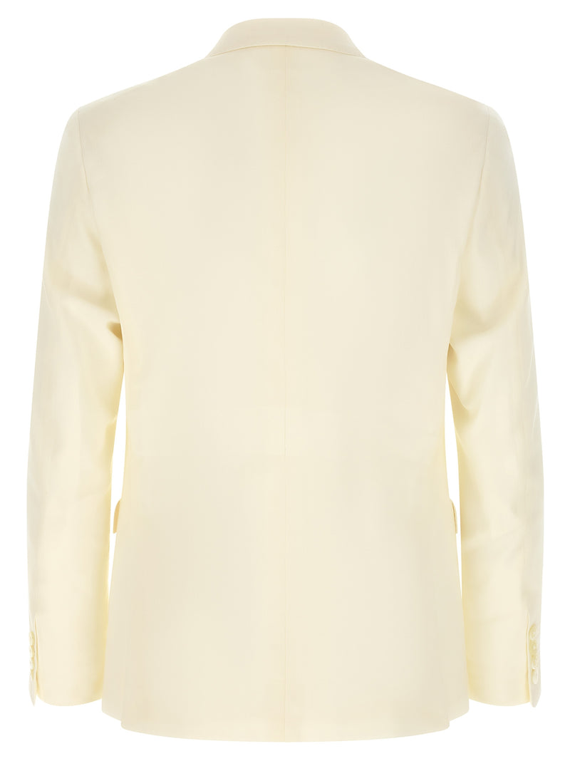 Pal Zileri White Wool Two-Piece Suit - Ceremony Line