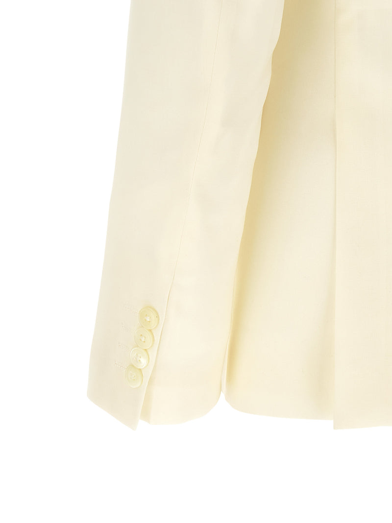 Pal Zileri White Wool Two-Piece Suit - Ceremony Line