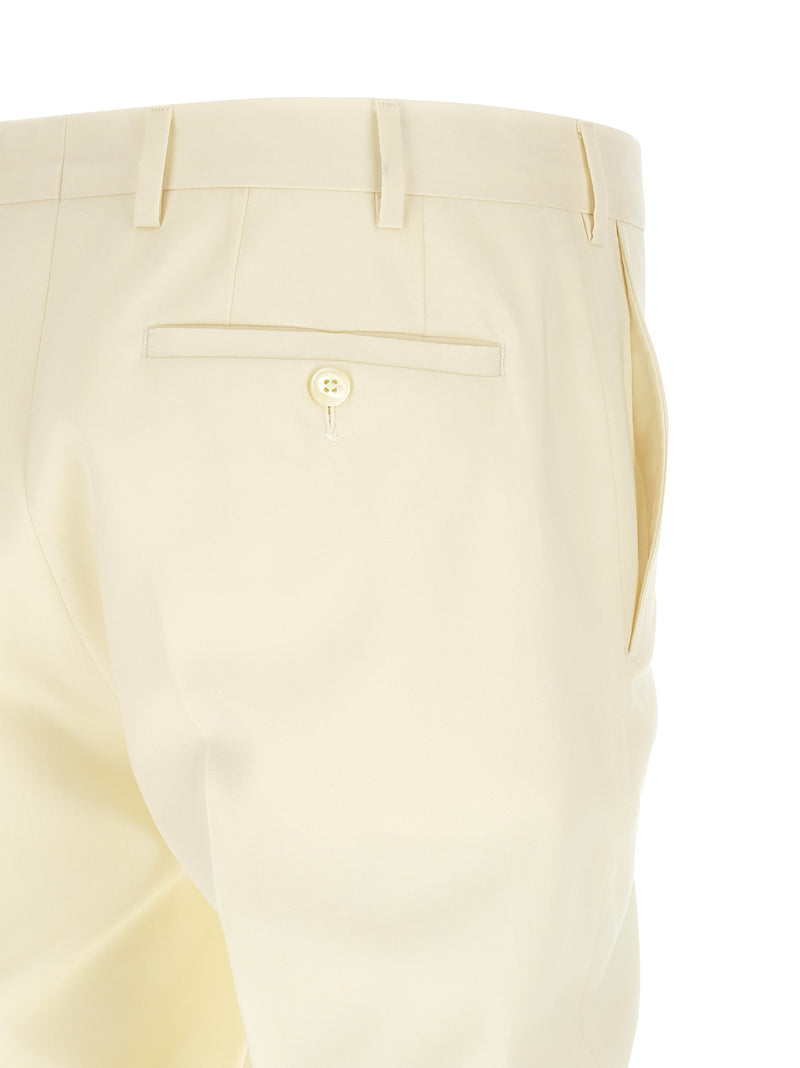 Pal Zileri White Wool Two-Piece Suit - Ceremony Line