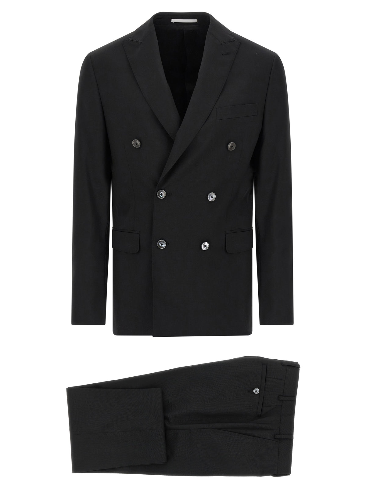Pal Zileri Black Wool Two-Piece Suit
