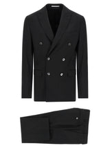 Pal Zileri Black Wool Two-Piece Suit