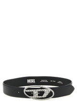 Ceinture standard en cuir noir Diesel