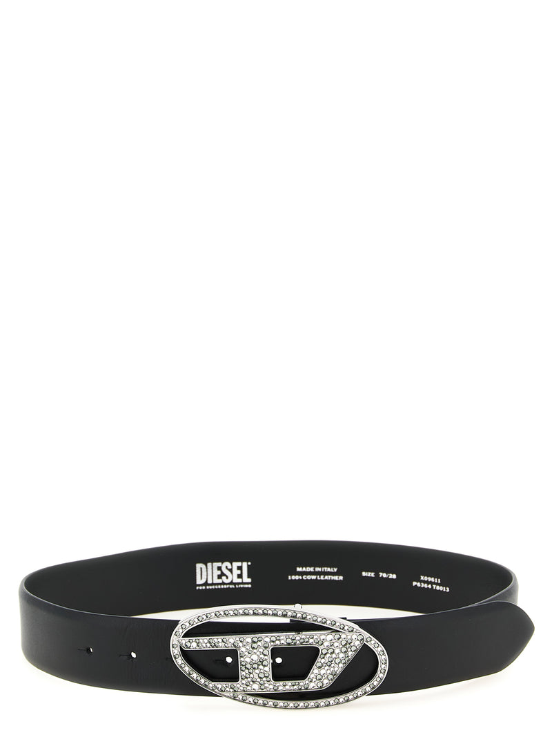 Ceinture standard en cuir noir Diesel