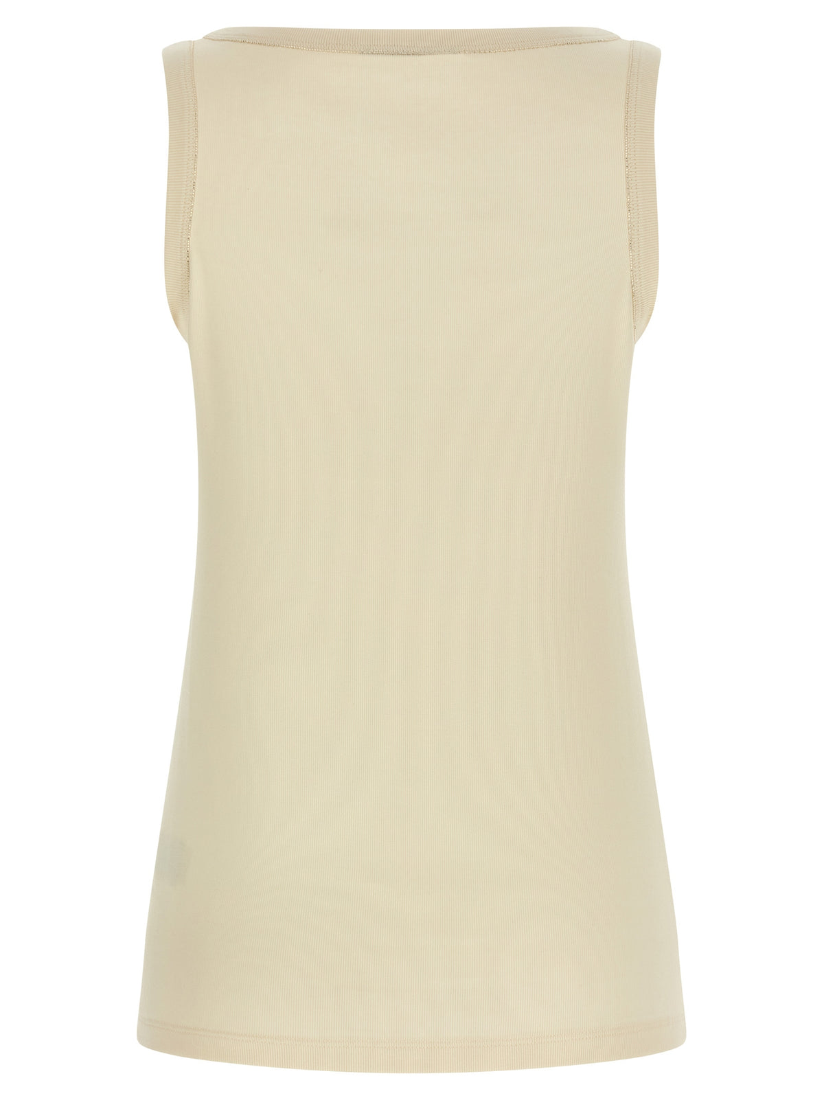 Fabiana Filippi Beige Cotton Tank Tops