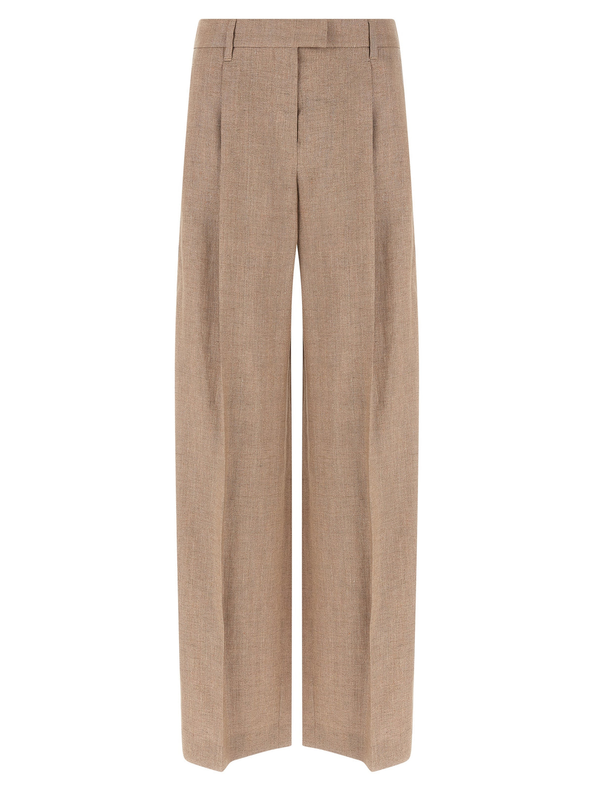 Brunello Cucinelli Multicolor Linen Flared Pants