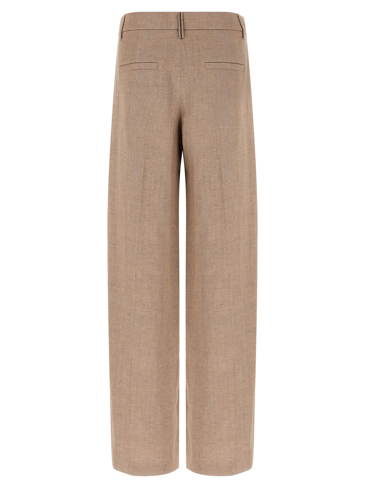 Brunello Cucinelli Multicolor Linen Flared Pants