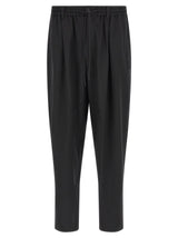 Y-3 Black Polyester Casual Pants for Men