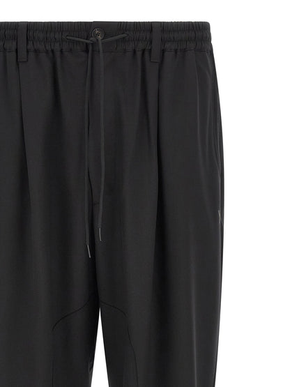 Y-3 Black Polyester Casual Pants