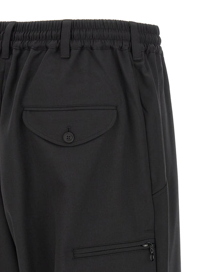 Y-3 Black Polyester Casual Pants