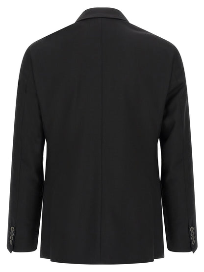 Pal Zileri Black Wool Two-Piece Suit