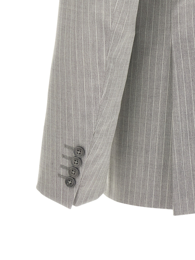 Pal Zileri Gray Polyester Two-Piece Suit