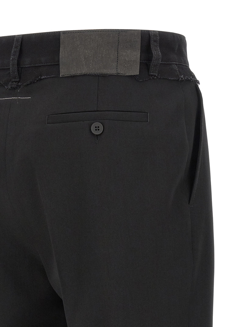 MM6 Maison Margiela Black Polyester Casual Pants