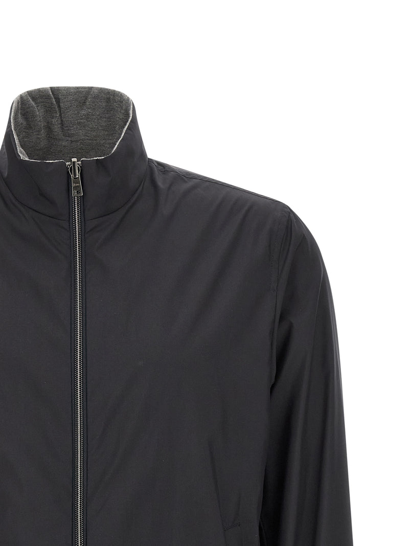 Herno Multicolor Reversible Light Bomber Jacket