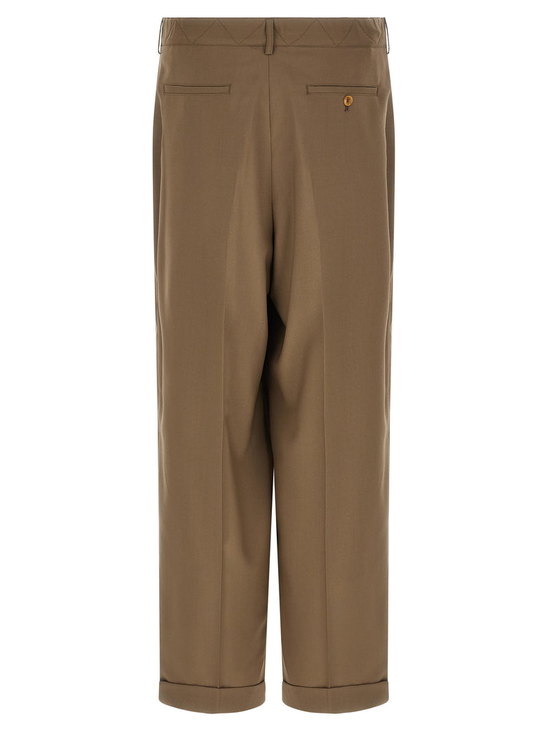 Marni Beige Virgin Wool Casual Pants for Men