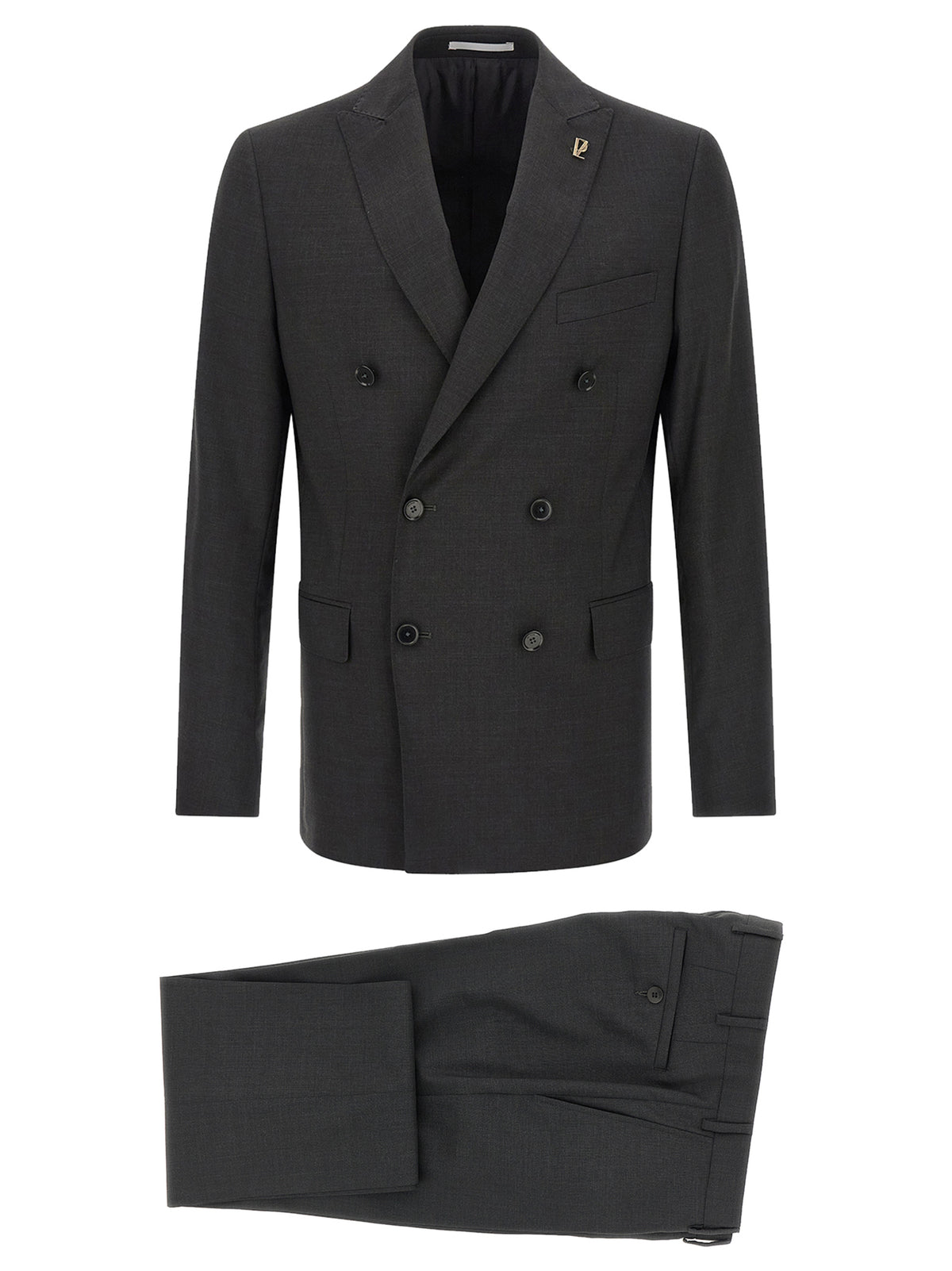 Costume deux pièces gris en viscose Pal Zileri