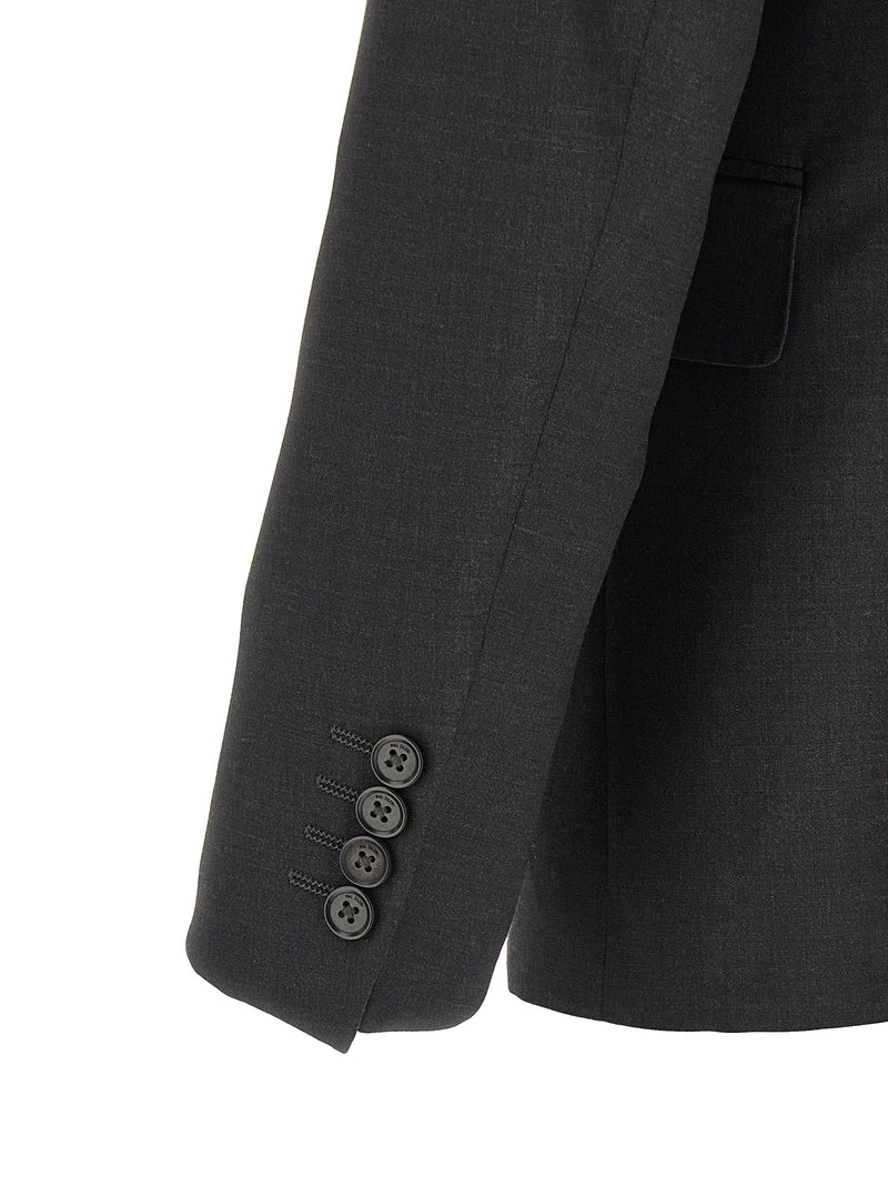 Costume deux pièces gris en viscose Pal Zileri