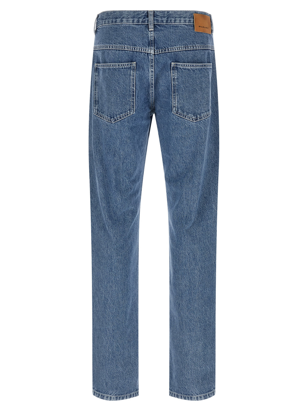 Isabel Marant Lewys Blue Cotton Straight-Leg Jeans