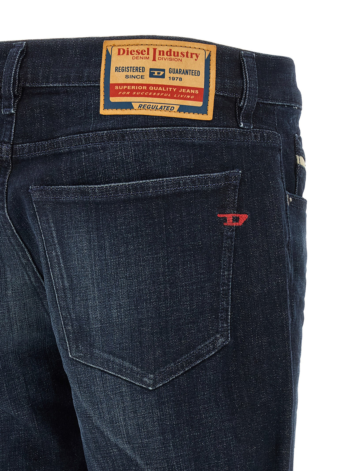 Jean droit Diesel en coton bleu