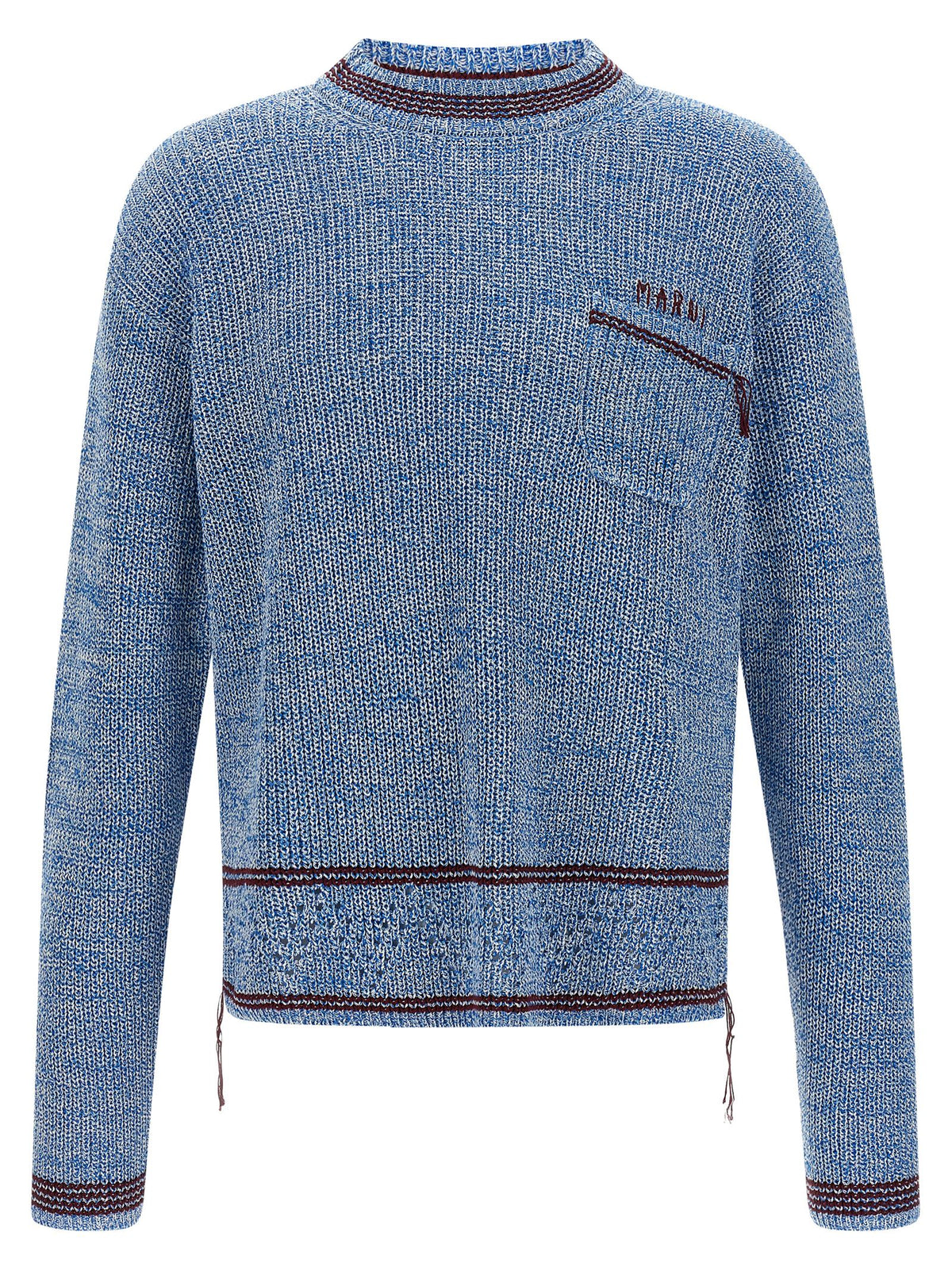 Marni Blue Cotton Cardigan