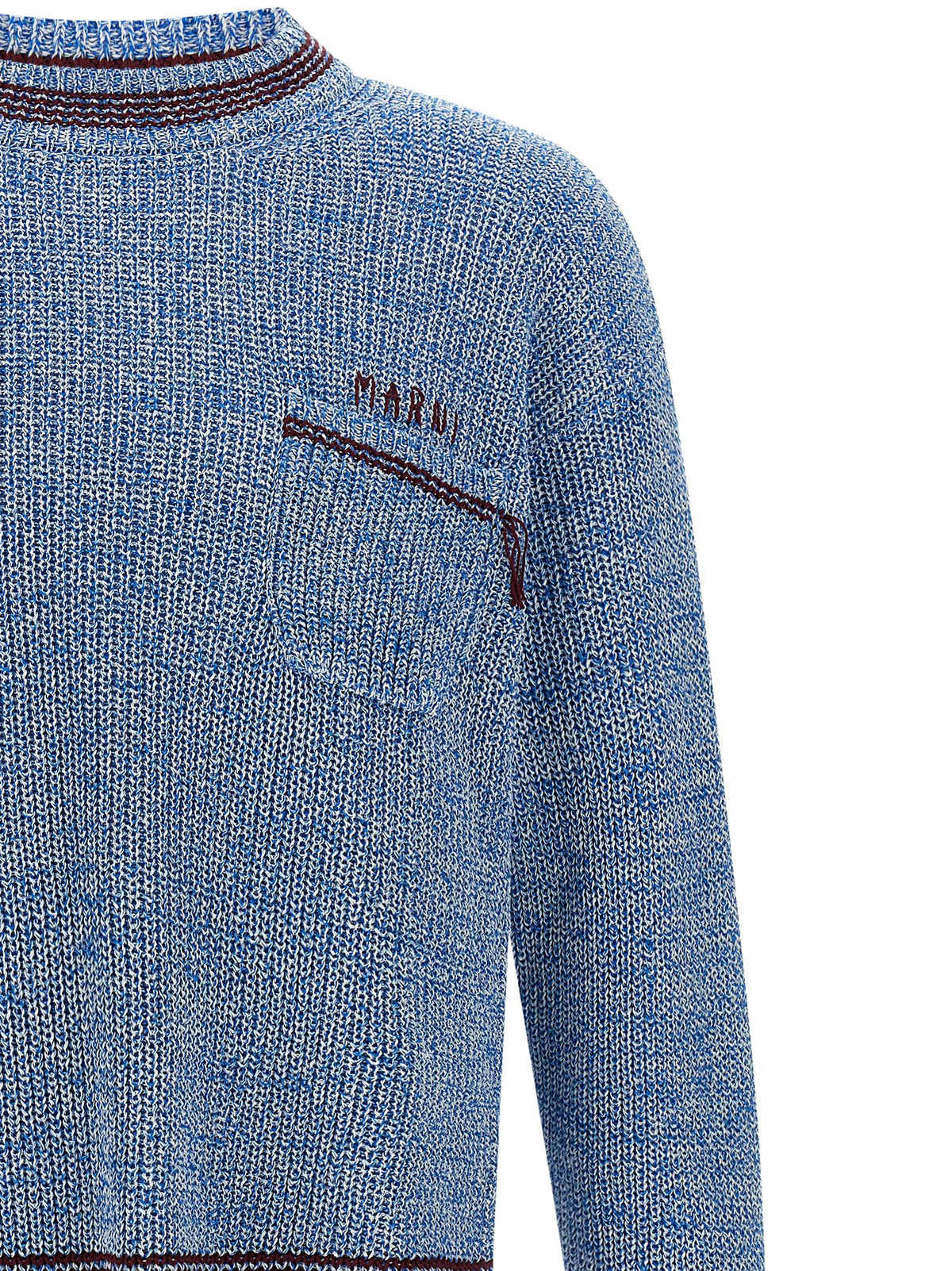 Marni Blue Cotton Cardigan