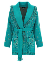 Cardigan en cachemire bleu Alanui