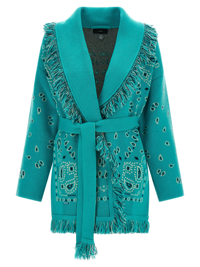 Cardigan en cachemire bleu Alanui