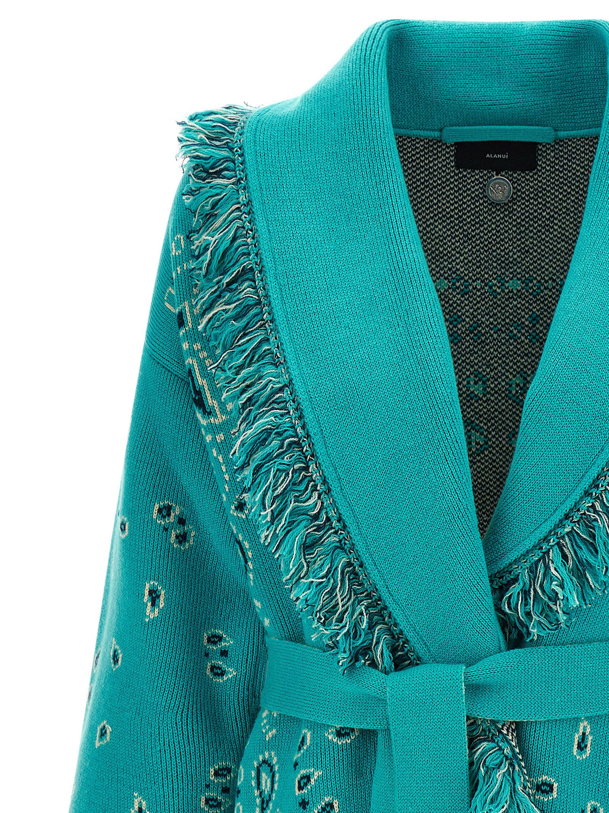 Cardigan en cachemire bleu Alanui