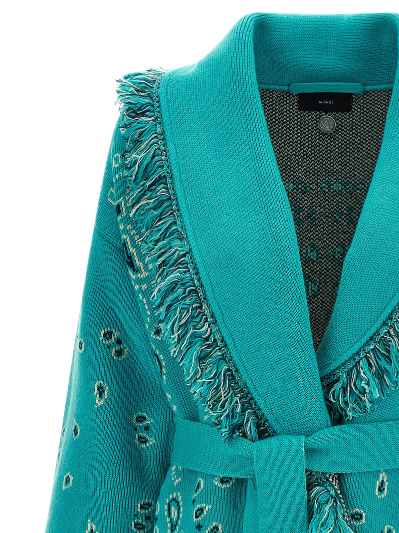Cardigan en cachemire bleu Alanui