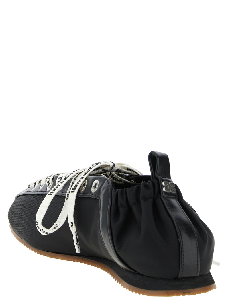 Ballerines Ganni noires en polyamide