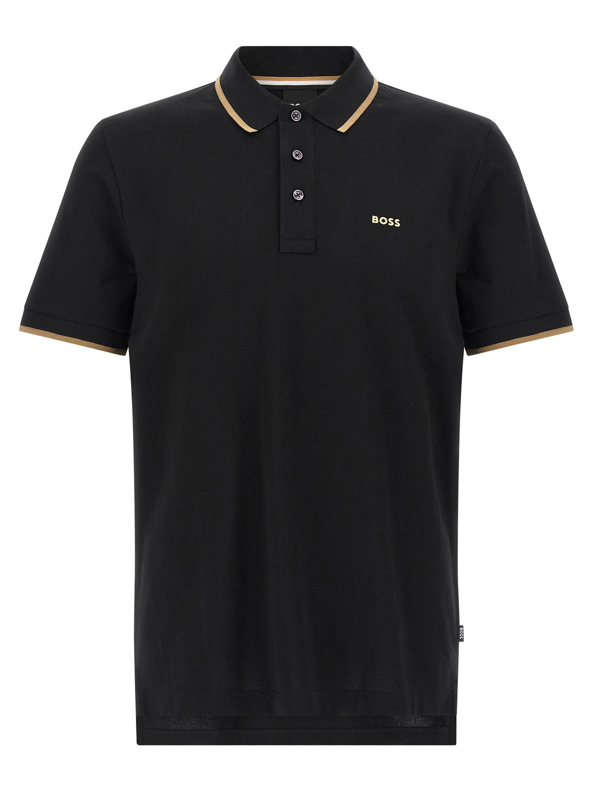 Hugo Boss Parlay 190 Black Cotton Polo Shirt
