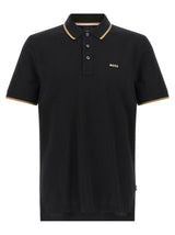 Hugo Boss Parlay 190 Black Cotton Polo Shirt