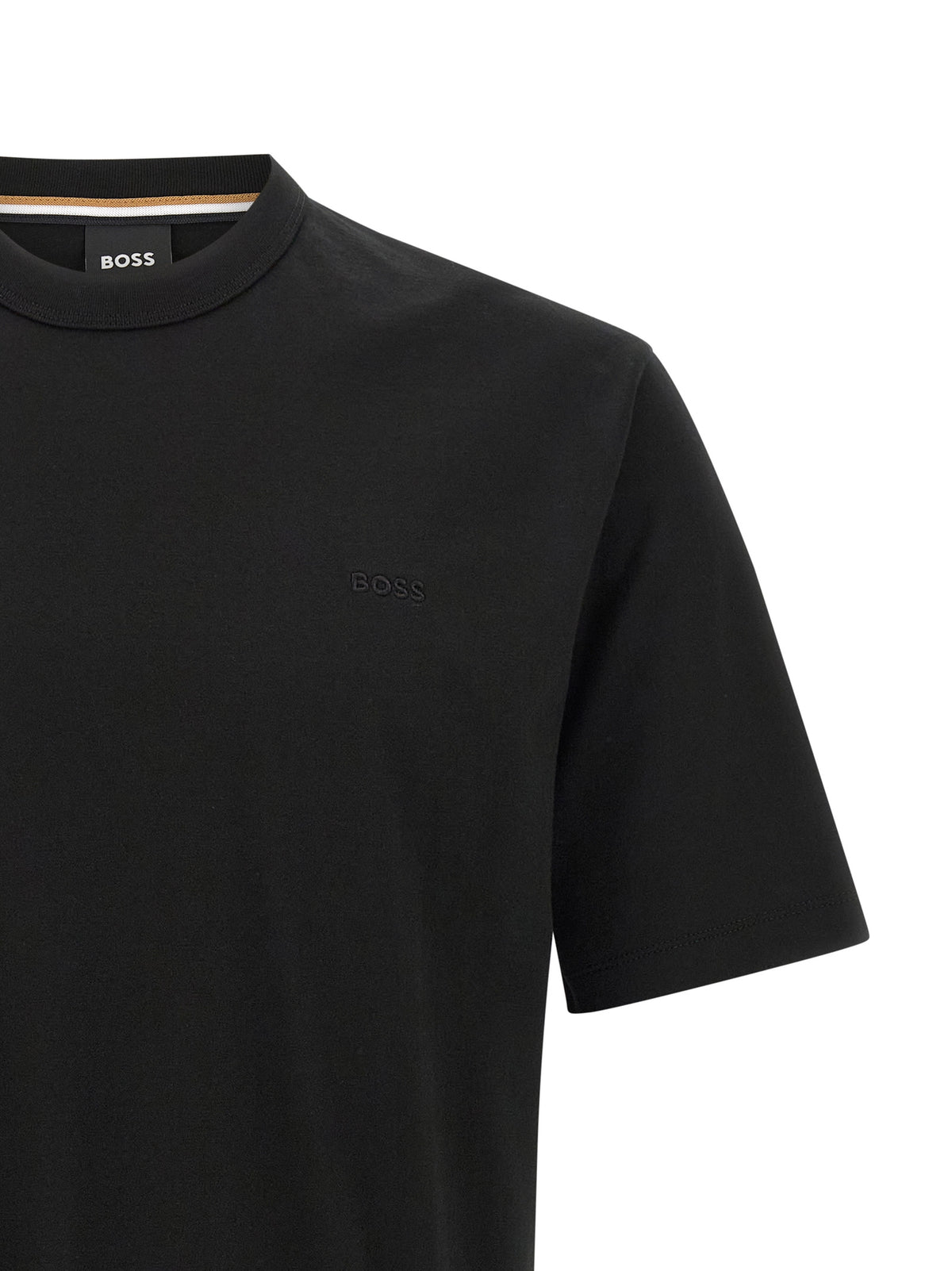 T-shirt en coton noir Hugo Boss