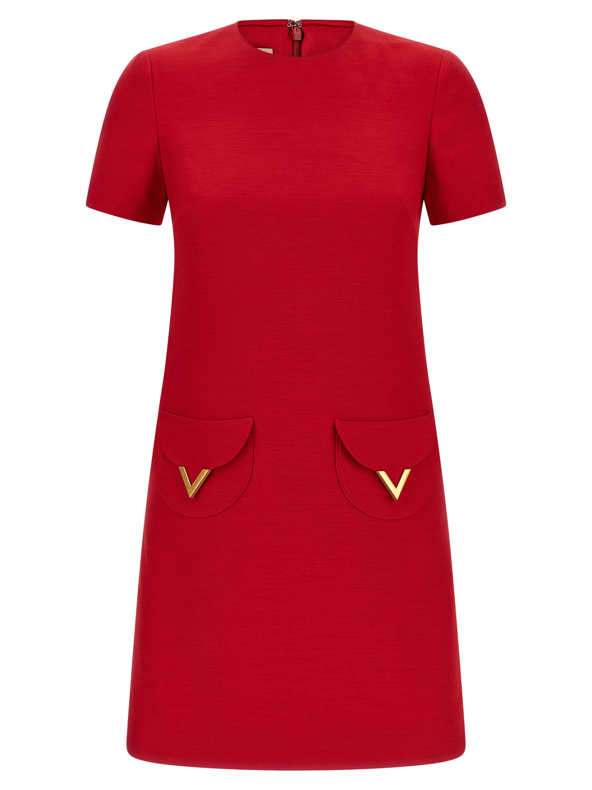 Valentino Garavani Multicolor Virgin Wool Short Dress