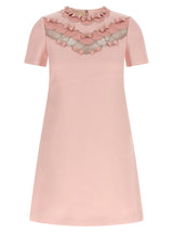 Valentino Garavani Multicolor Virgin Wool Short Dress