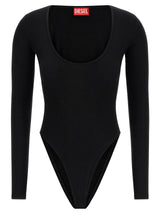 Diesel Black Viscose Bodysuit