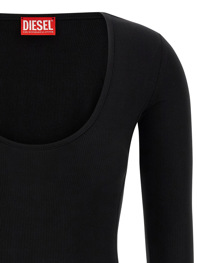Diesel T-Bodyn Black Viscose Bodysuit for Women