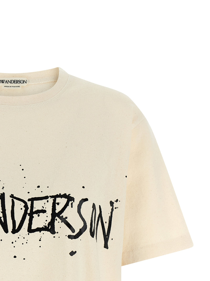 J.W.Anderson Beige Cotton T-Shirt - Circular Design