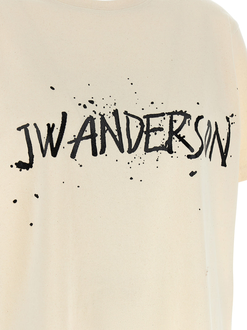 J.W.Anderson Beige Cotton T-Shirt - Circular Design