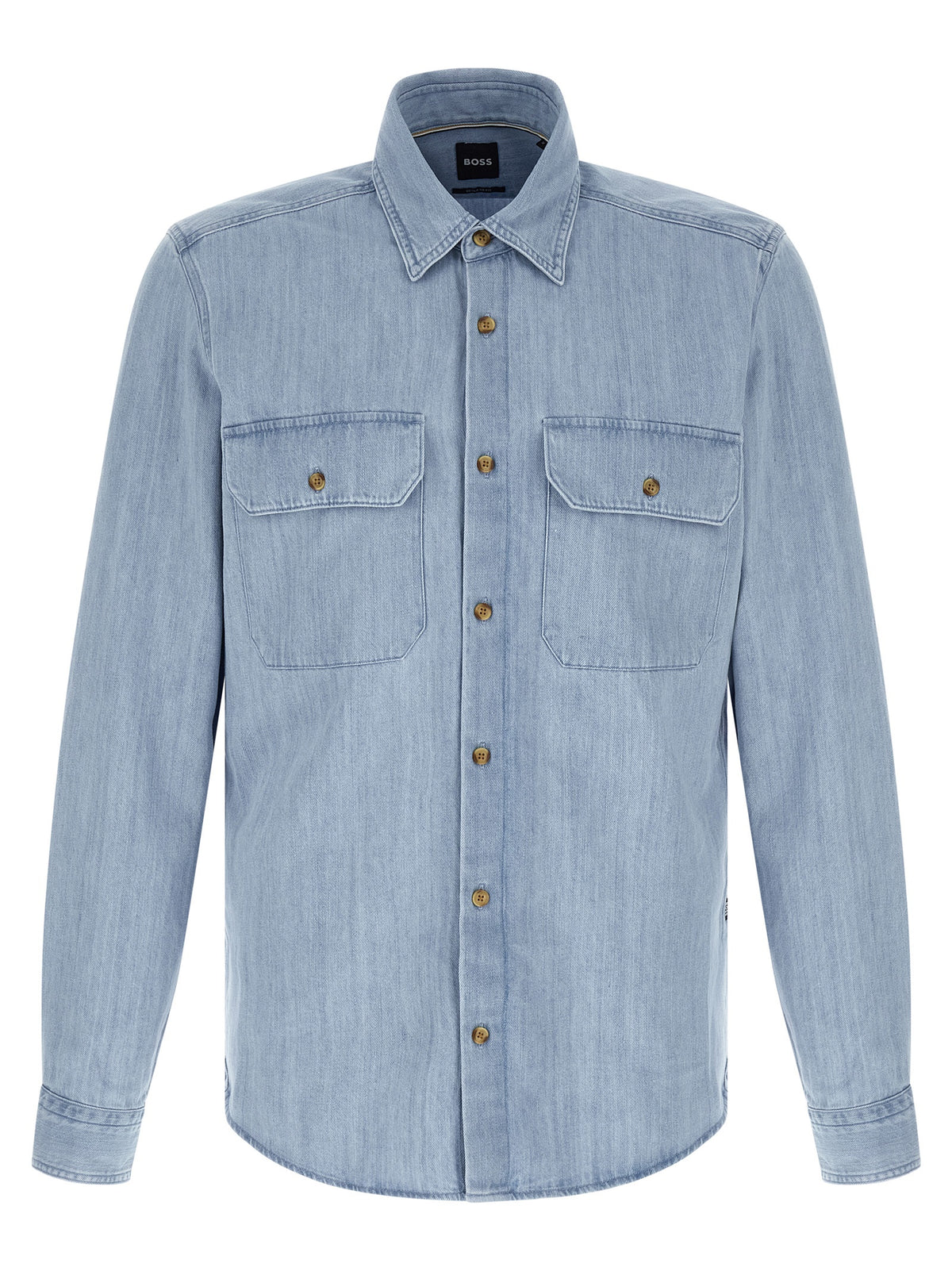 Hugo Boss H-Liam Light Blue Cotton Blouse for Men