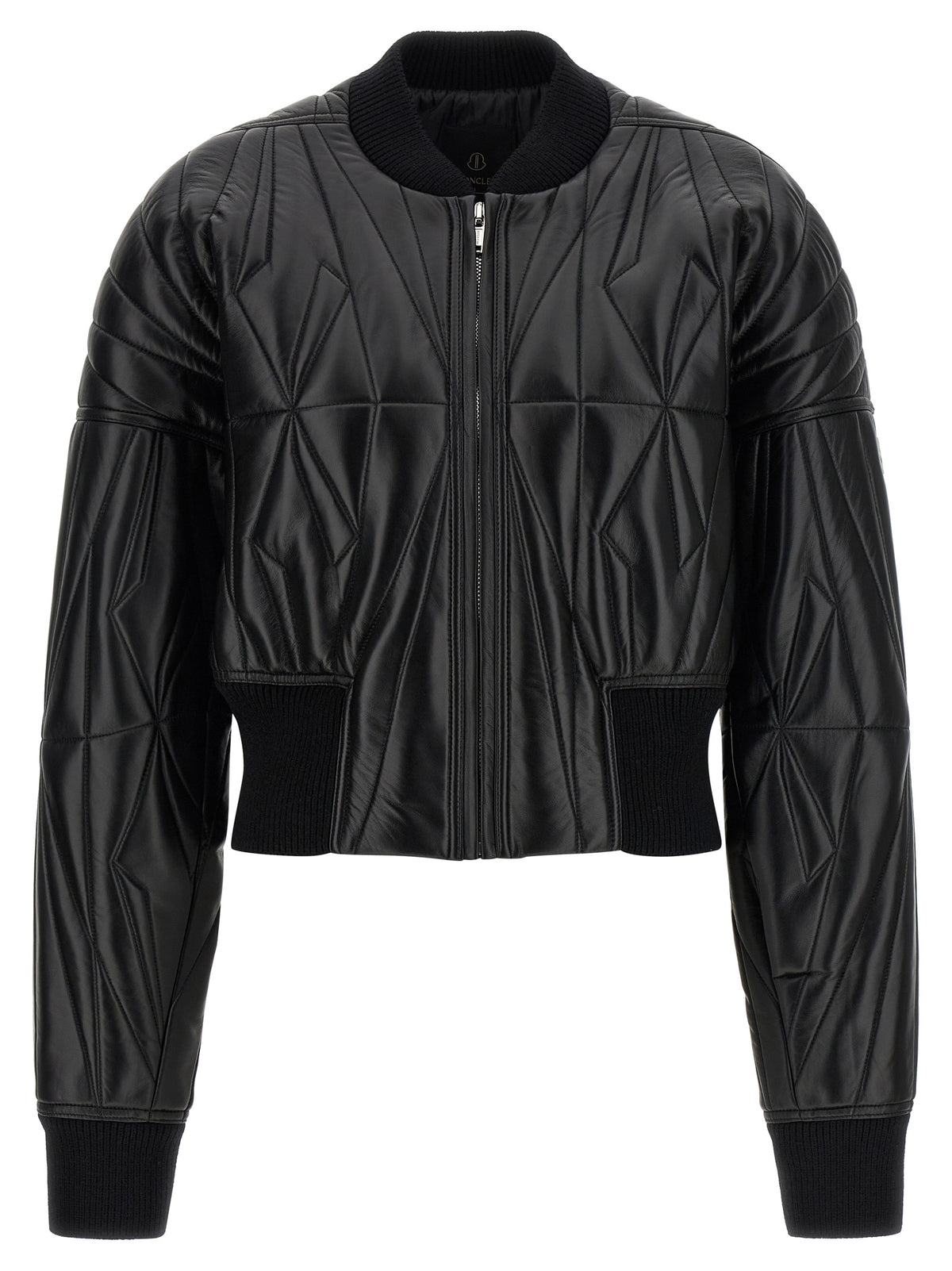 Veste en cuir d'agneau noir Rick Owens