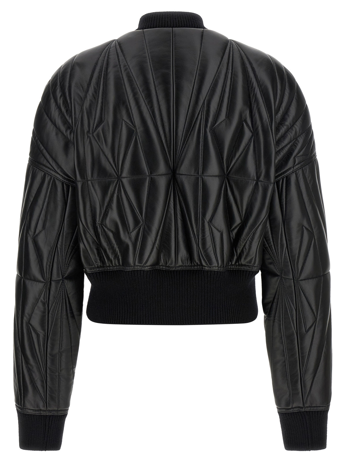 Veste en cuir d'agneau noir Rick Owens
