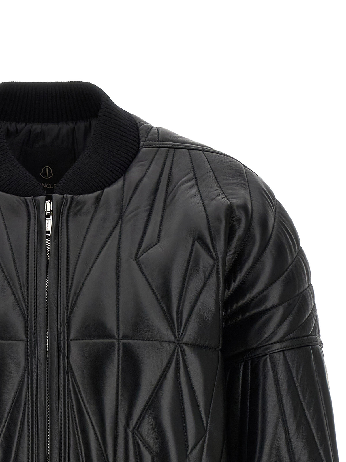 Veste en cuir d'agneau noir Rick Owens