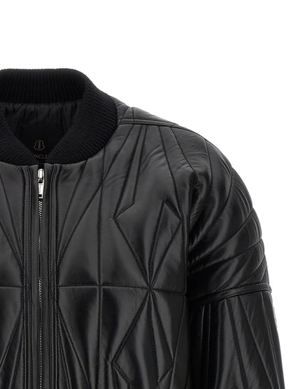 Rick Owens Black Lamb Leather Leather Jacket