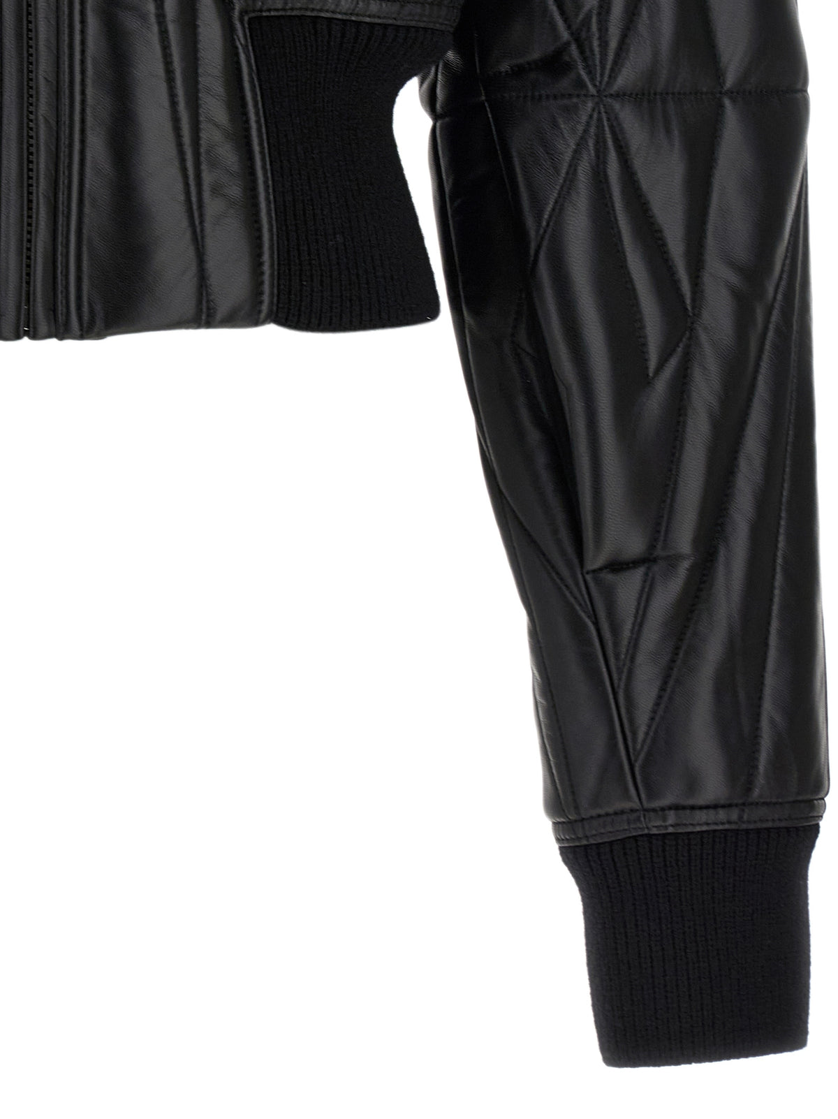 Veste en cuir d'agneau noir Rick Owens