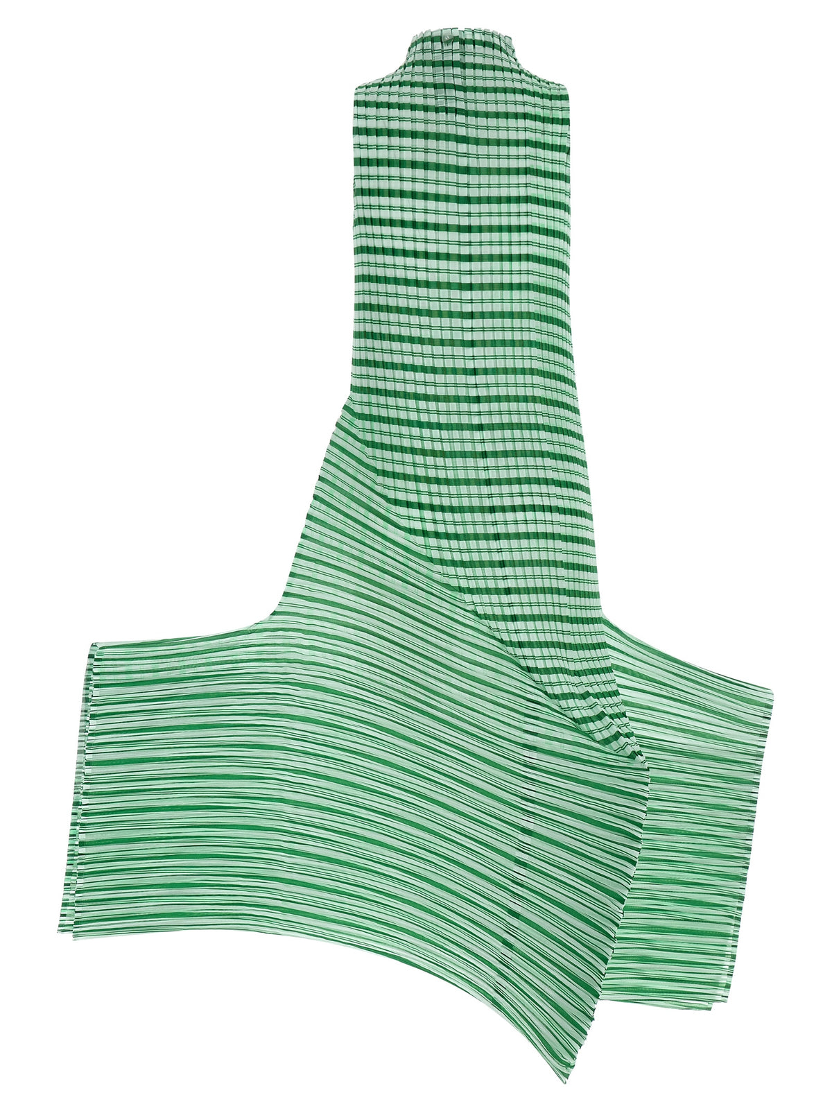 Robe longue Issey Miyake en polyester bicolore