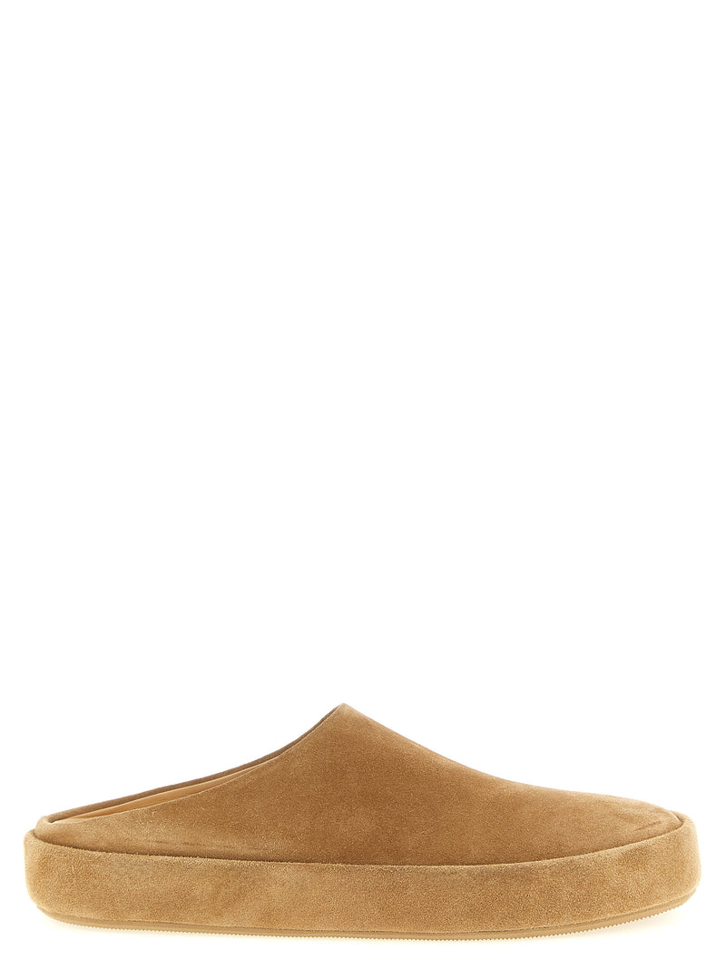 MARSÈLL Beige Calfskin ‘Cassapelle’ Mules for Men