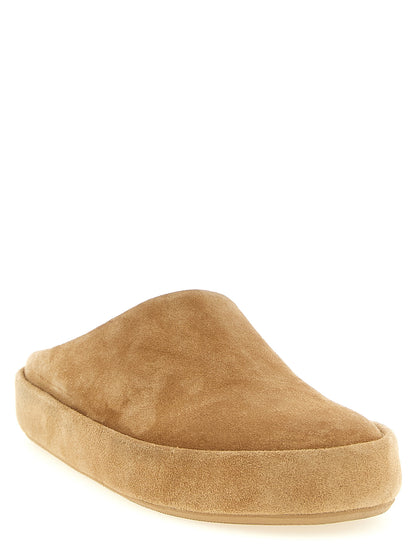 Marsell Beige Calfskin Mules