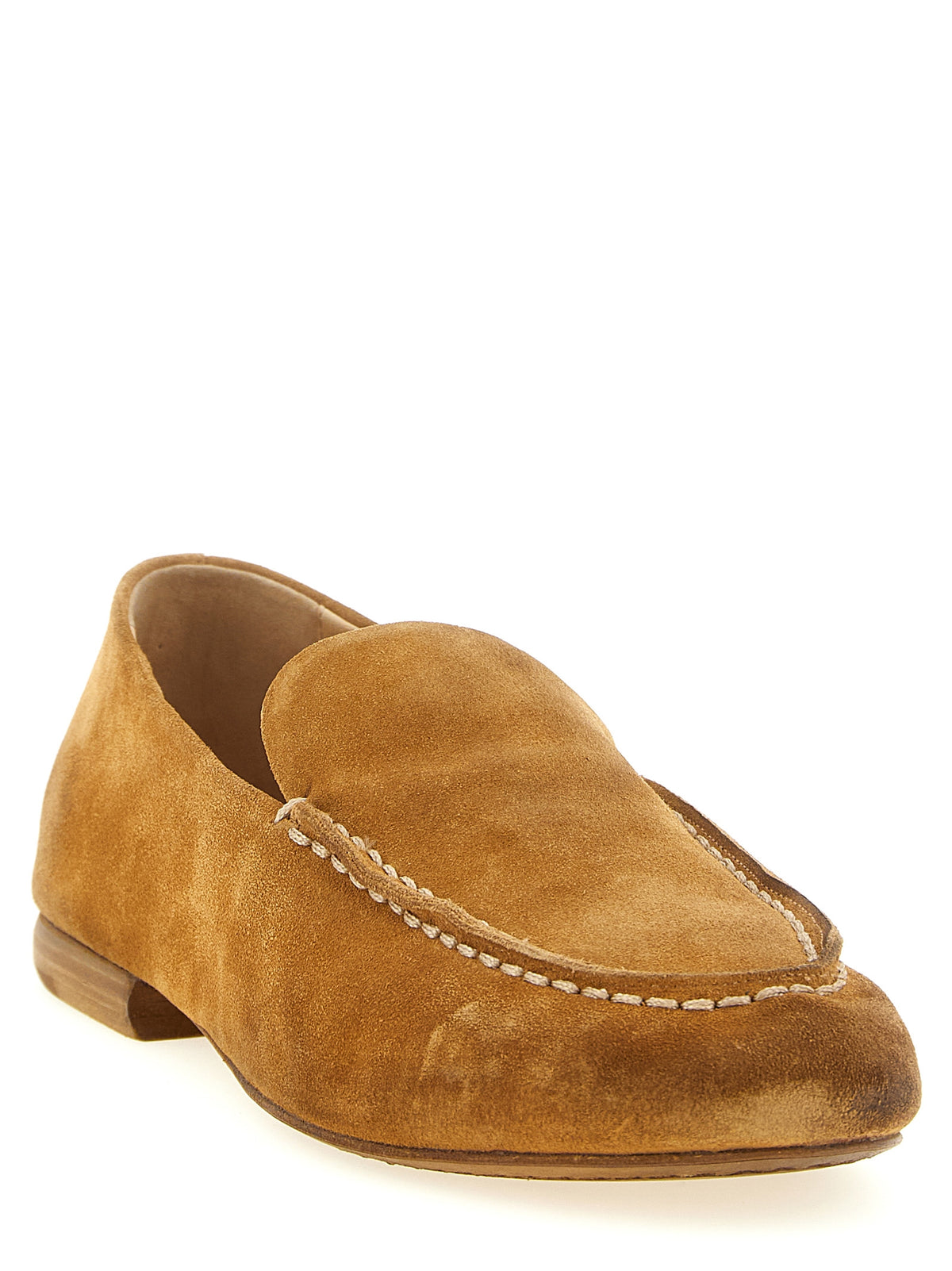 Mocassins à enfiler en cuir de veau marron Marsell