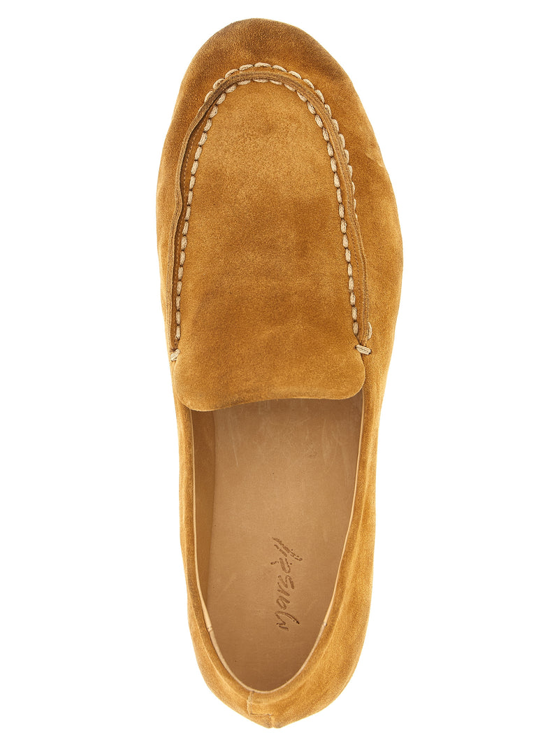 Mocassins à enfiler en cuir de veau marron Marsell