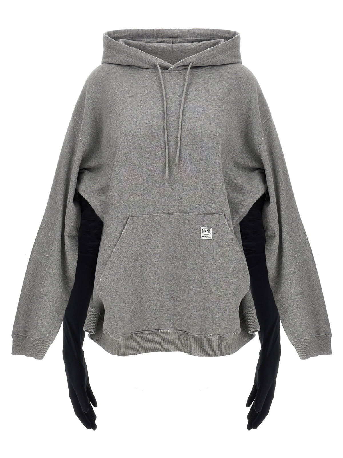 MM6 Maison Margiela Gray Cotton Short Dress